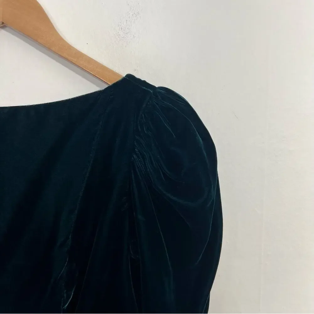 Vintage Dessy Creations Velvet Satin Bubble Skirt Gown Dress Size Medium